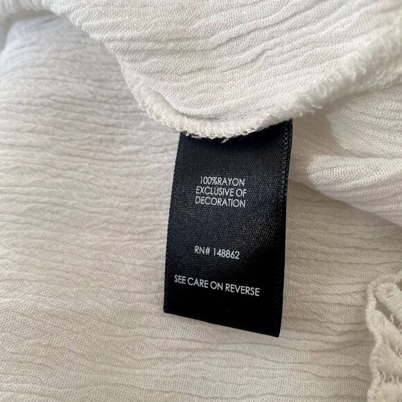 Torrid Ivory White Gauze Crochet Trim Mini Dress Swim Cover Plus Size 3X - Picture 7 of 7